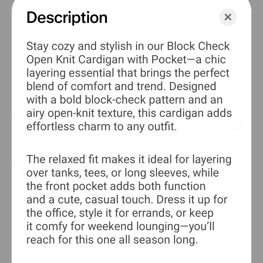 Black and White Checkered Women's Sweater - Picture 3 of 6